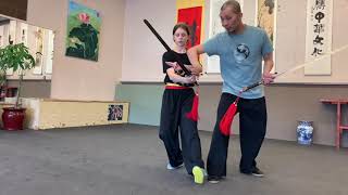 42 Tai Chi Sword - Fun Coaching with Student