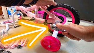 Huffy Disney Minnie Mouse Girl's Bike with Training Wheels How to Assemble