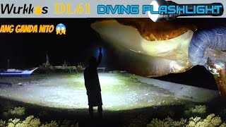 NIGHT SPEARFISHING PHILIPPINES | WURKKOS DL61 DIVING FLASHLIGHT REVIEW \u0026 TESTING | Drin's Adventure