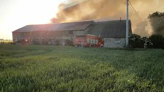 Pożar gospodarstwa w Młodziejewicach