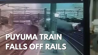 Video of Moment Puyuma Train Falls off Rails in Yilan, Taiwan