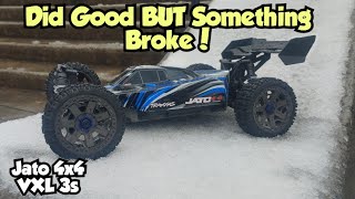 Did It Survive A Snow Park Bash? Traxxas Jato Vxl 4x4 3S