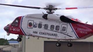 23/07/17 RIAT 2023 | Bristow Helicopters S-92A (G-MCGK) Departure from RAF Fairford