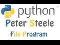 Python Program for deleting and rewritting files