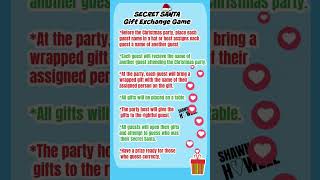 Secret Santa Gift Exchange #giftexchange #christmasgames #christmasparty