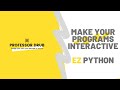Getting User Input in Python | PERFECT for Beginners #3