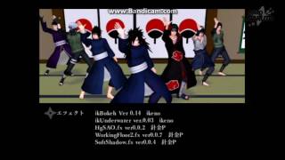 [MMD] Madara, Izuna, Kakashi, Obito, Sasuke, Itachi, Fugaku, Sarada \u0026 Sai - フソチャン僕の女神様っ