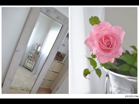 DIY Weathered Wood Leaning Floor Mirror DIY Weathered Wood Leaning Floor Mirror
