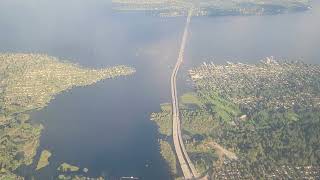 #seattle #seatac #airport #landing left view rwy16R #aviation early evening SEP2024