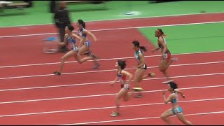 U20女子60ｍ（予選全組）　青山華依　全日本室内陸上