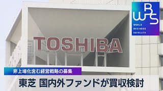 東芝 国内外ファンドが買収検討 非上場化含む経営戦略の募集【WBS】（2022年5月30日）