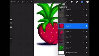 #Procreate Quick Tip: Move Multiple Layers at One Time #shorts