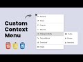 Create Custom Right Click Menu / Context Menu using HTML, CSS & JavaScript
