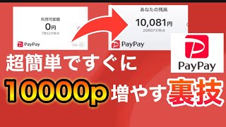 【これヤバい】PayPayポイントを10000p以上簡単に増やす裏技