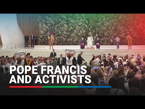 Animal rights activists interrupt Pope’s weekly audience | ABS-CBN News