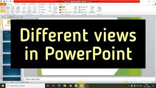 Different views in PowerPoint