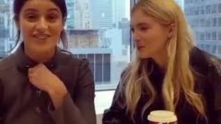 The Witcher Cast | Anya Chalotra & Freya Allan try to imitate Geralt (Henry Cavill)