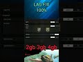 lag fix free fire max in 2gb 3gb 4gb ram mobile || how to fix lag in 2gb 3gb 4gb ram phone#shorts