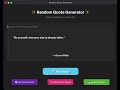 🐍 Building a Random Quote Generator App for our US Client with Python | Full GUI Tutorial