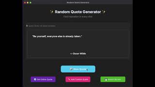 🐍 Building a Random Quote Generator App for our US Client with Python | Full GUI Tutorial