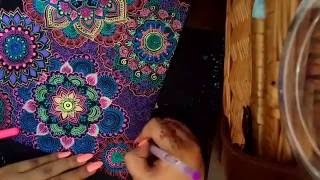 Freehand Neon Mandalas| Fast-Forward