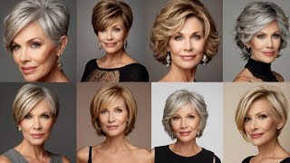 Feminine Hairstyles for Women Over 50 \u0026 60 | Fall \u0026 Short Hair Trends 2024