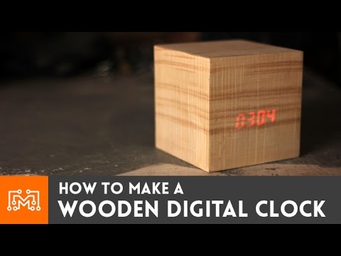 Wooden digital clock // How-To Wooden digital clock // How-To