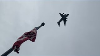 Wreath laying flyover
