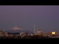 shizuoka time lapse 夕暮れと富士山