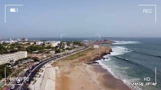 Superbe image en drone de la corniche de Dakar