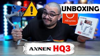 GIMBAL AXNEN HQ3 do ALIEXPRESS é um bom estabilizador de celular? UNBOXING E ANALISE