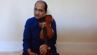 Playing Gamakas on Violin - AMS Style - Part 1 - The LEFT hand's intricate movements