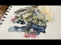 Intuitive watercolour landscape demo 🌾