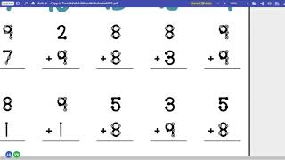 Touch Math 8 & 9