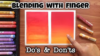 How to blend oil pastels without tissue paper ~ Oil pastel blending techniques for beginners