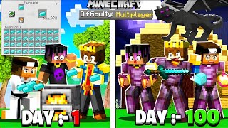 100 Days But SMELLING MULTIPLEIS ITEMS in Minecraft 😰 #technogamerz