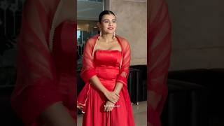 Hebha Patel ఈ డ్రెస్ లో చాలా అందంగా ఉంది కదా Hebha Patel Beautiful Red Dress