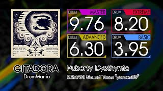 【GITADORA】 Puberty Dysthymia (MASTER ~ BASIC) Drum