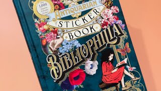 🧳 the antiquarian sticker book: bibliophilia flip through