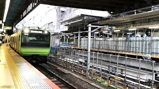 【前面展望】6.1新ホーム供用開始まであと1週間！JR渋谷駅 山手線2番線ホームから見た改良工事中の新埼京線ホーム 2020年5月