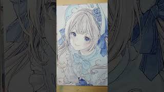 ヤフオク出品中●透明水彩●Watercolor illustration●