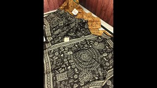 Pure Bangalore Silk with Batik and Worli Kantha Stitch