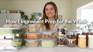 How to Ingredient Prep a Week of Healthy Recipes| Salads, Sushi Bowls, Granola Parfait (plant based)