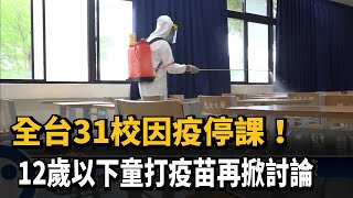 全台31校因疫停課！ 12歲以下童打疫苗再掀討論－民視台語新聞