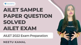 AILET 2022 Exam Preparation | AILET Sample Paper Question Solved | AILET 2021 Exam | Neetu Kamal