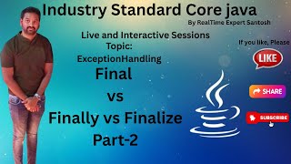 Final vs Finally vs Finalize Part2| Java Tutorial |Java for beginners 2025|Full Stack Java Training