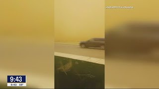 West Texas dust storm drops visibility