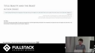 Stackathon: Storywriter