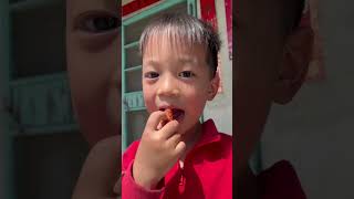 🤣🤣🤣What is this fruit? 這是什麼水果呢？ #cutechild