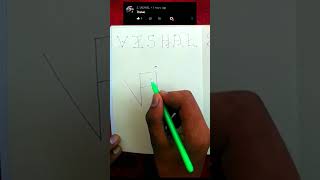 Vishal name logo | comment your name #youtubeshorts #viral #shorts